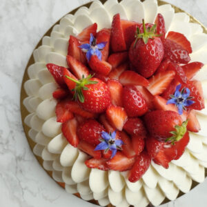 Pavlova fraises